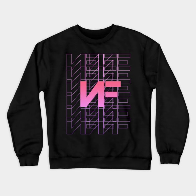 nf line art pink Crewneck Sweatshirt by bambangbuta